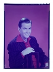 1950's-60's Original 5 x 7 Inch Color Transparencies of Dick Clark, Bobby Darin, Frankie Avalon, Bobby Rydell and Paul Anka (5)
