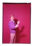 1950's-60's Original 5 x 7 Inch Color Transparencies of Dick Clark, Bobby Darin, Frankie Avalon, Bobby Rydell and Paul Anka (5)
