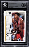 1991-92 Upper Deck #44 Michael Jordan Signed Card PLUS Scottie Pippen, John Paxson, Bill Cartwright and Horace Grant Signed Cards! The Whole Starting Lineup From The Bulls First NBA Title