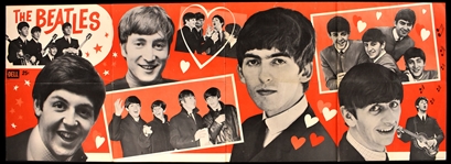 1964 Beatles “Dell” Massive Poster – 52 Inches in Length!