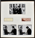 Elvis Presley and Richard Nixon Signed "1970 White House Meeting” Display (BAS)