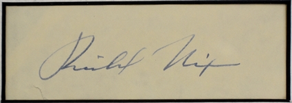Elvis Presley and Richard Nixon Signed 1970 White House Meeting” Display (BAS)