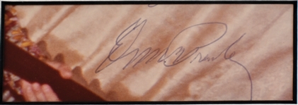 Elvis Presley and Richard Nixon Signed 1970 White House Meeting” Display (BAS)
