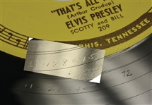 Original 1954 Record Stamper for Sun Records 209, Elvis Presley’s That's All Right” and Blue Moon of Kentucky - One of the Most Incredible Rock & Roll Artifacts in Existence!!