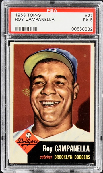 1953 Topps #27 Roy Campanella  - PSA EX 5