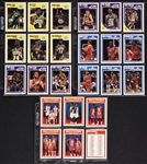 1987, 1988 and 1989 Fleer Basketball Complete Sets (3) with 1987 Fleer #59 Jordan – PSA NM-MT 8