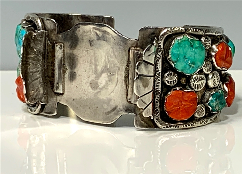 Elvis Presley Owned Silver and Turquoise Watchband