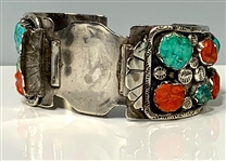 Elvis Presley Owned Silver and Turquoise Watchband