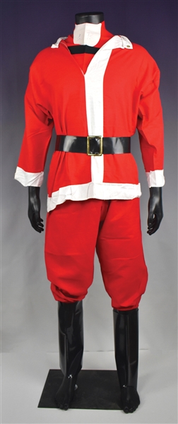 1970s Elvis Presley Owned Santa Claus Costume & Santa Trophy from Graceland - Former Lee Lynch Collection