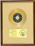 RIAA Gold Record Award for Elvis Presleys 1961 Single “Cant Help Falling in Love” - “Presented to RCA Records” - Certified in 1962 - Early White Linen Matte Style