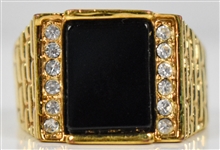 1960s Elvis Presley’s Onyx and Gold Colored Ring Gifted to His Cousin Patsy Presley