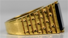 1960s Elvis Presley’s Onyx and Gold Colored Ring Gifted to His Cousin Patsy Presley