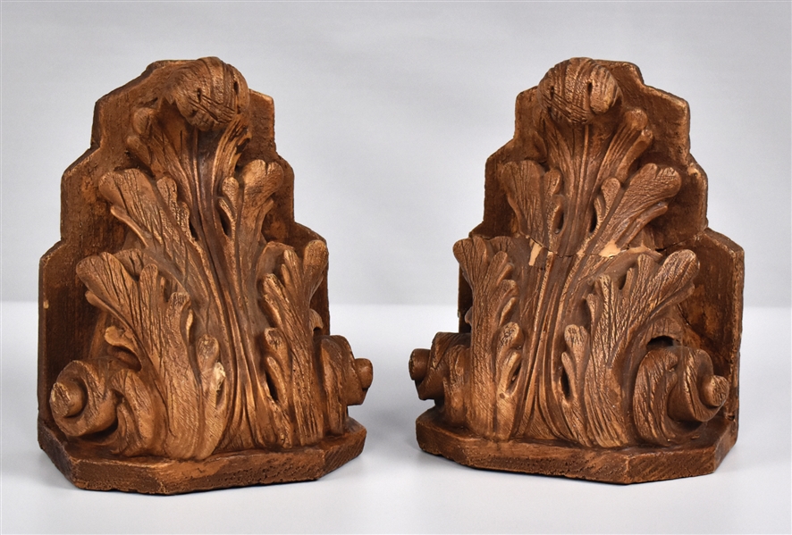 1960s Elvis Presley’s "Leaves" Bookends from His Beverly Hills Home - Former Jimmy Velvet Collection