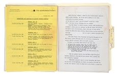 Intriguing Collection of Letters, Drafts, Notes and Manuscripts Relating to Elvis Presley’s September 1956 Recording Sessions (45 Total Pages) Plus “Old Shep” Sheet Music