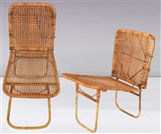 1960s Elvis Presley’s Wicker Pool Chairs (2) From His Beverly Hills Home – Former Mike Moon Collection 