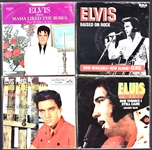 Collection of 20 Elvis Presley 45s with Picture Sleeves Incl. Suspicious Minds