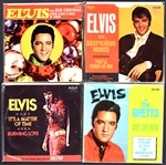 Collection of 20 Elvis Presley 45s with Picture Sleeves Incl. Suspicious Minds