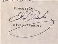 1971 Elvis Presley (Secretarial) Fan Response Letter with Original Envelope in Framed Display