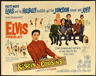 1964 <em>Kissin Cousins</em> Half Sheet Movie Poster – Elvis Presley