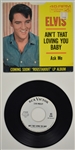 1964 Elvis Presley RCA Victor White Label “Not For Sale” 45 RPM Single “Ask Me” / “Ain't That Loving You Baby” with Picture Sleeve - <em>Roustabout</em>