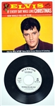 1966 Elvis Presley RCA Victor White Label “Not For Sale” 45 RPM Single If Every Day Was Like Christmas” / “How Would You Like to Be” - with Picture Sleeve - <em>It Happened at the World's Fair</em>