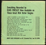 Three Variations of Elvis Presley's 1956 RCA 45 RPM Single “Love Me Tender” - Incl. Dark Pink, Light Pink and Green Sleeves