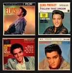 Group of Seven Elvis Presley RCA Victor 45 RPM EPs Incl. <em>Elvis Volume I</em> (EPA 992) and <em>Jailhouse Rock</em> (EPA-4114)