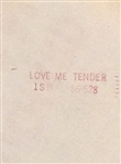 1956 <em>Love Me Tender</em> One Sheet Movie Poster – Elvis Presley's Film Debut!