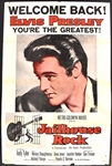 1960 <em>Jailhouse Rock</em> One Sheet Movie Poster - “ELVIS IS BACK!” Post-Army Special Poster