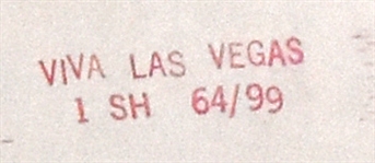1964 <em>Viva Las Vegas</em> One Sheet Movie Poster – Starring Elvis Presley and Ann-Margret