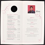 1969 Elvis Presley International Hotel Souvenir Menu – Very High Grade Example!*