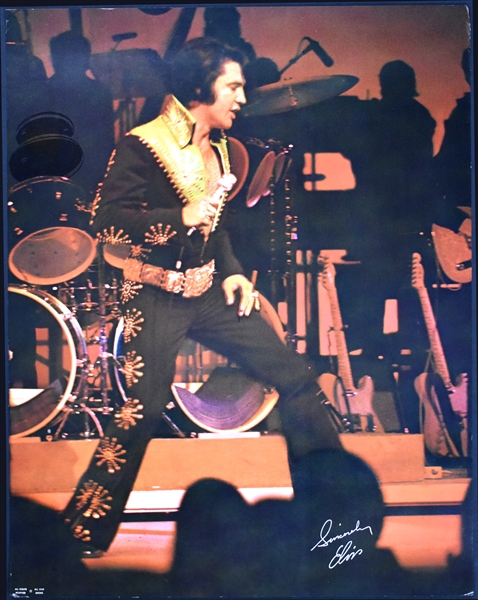 1971/1972 Elvis Presley Promotional Poster - “Sincerely Elvis” in His “Cisco Kid” Jumpsuit - All Star Shows