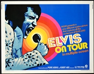 1972 <em>Elvis On Tour</em> Half Sheet Movie Poster