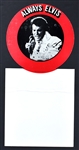 1978 RCA Record Store “Always Elvis” Diecut Record Rack Backer Pair – Both Sizes – Unused! (2 Pieces)