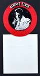 1978 RCA Record Store “Always Elvis” Diecut Record Rack Backer Pair – Both Sizes – Unused! (2 Pieces)