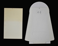 1979 RCA Record Store Advertising Counter Card and Record Rack Backer for <em>Elvis: A Legendary Performer - Volume 3</em> - Both Unused! (2 Pieces)