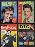 Elvis Presley 1950's -1970's Magazine Collection of 64 Different Incl. <em>Elvis Presley Speaks</em> and <em>Official Elvis Presley Album</em>