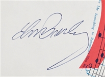 1956 Elvis Presley Signed Autograph Book Page with Two Period Photographs (One Showing Him Signing!!) (BAS)