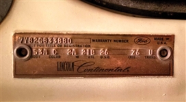 Elvis Presley's 1967 Lincoln Continental Four Door Sedan - Former Mike Moon Collection
