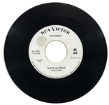 1964 Elvis Presley White Label “Not For Sale” 45 RPM RCA Victor Single “That’s All Right” / “Blue Moon of Kentucky”
