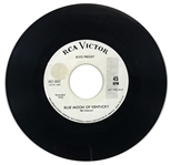 1964 Elvis Presley White Label “Not For Sale” 45 RPM RCA Victor Single “That’s All Right” / “Blue Moon of Kentucky”