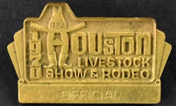 Elvis Presley Houston Livestock Show and Rodeo Archive with 1970 Badge and Program, 1974 Concert Brochure, 1970 and 1976 Photographs and Other Ephemera (13 Pieces)
