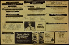 Elvis Presley Houston Livestock Show and Rodeo Archive with 1970 Badge and Program, 1974 Concert Brochure, 1970 and 1976 Photographs and Other Ephemera (13 Pieces)
