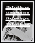 1974 Group of Six 8x10 Newspaper Photos of Elvis Presley in Concert from Columbus, OH with Original Mailing Envelope
