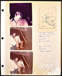 1977 Album with 38 Original Photographs from Elvis Presley's Chicago Stadium Concert – Plus James Farantino Autograph!