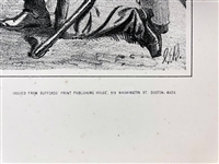 1865 J.H. Bufford Lithograph “JEFF”S LAST SHIFT” Picturing Confederate President Jefferson Davis Fleeing Disguised as a Woman