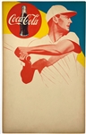 Iconic Ted Williams Coca-Cola Advertising Poster, circa 1950
