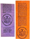 Pair of September 29, 1977, Muhammad Ali vs. Earnie Shavers Pictorial Ticket Stubs at Madison Square Garden – One Regular Ticket and one “Working Press Ringside” Ticket