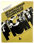 October 29/30, 1974, Muhammad Ali vs. George Foreman “Rumble in the Jungle” Closed Circuit Fight Programs Group of Three