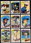 1980 Topps Baseball Complete Set (726) Incl. #482 Rickey Henderson Rookie PSA NM 7